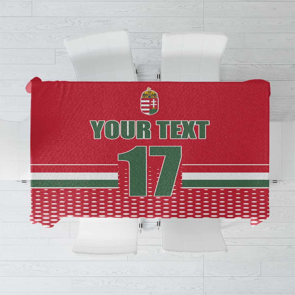 Custom Hungary Ice Hockey Tablecloth Red Style Come on Magyars