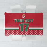 Custom Hungary Ice Hockey Tablecloth Red Style Come on Magyars