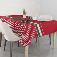 Custom Hungary Ice Hockey Tablecloth Red Style Come on Magyars