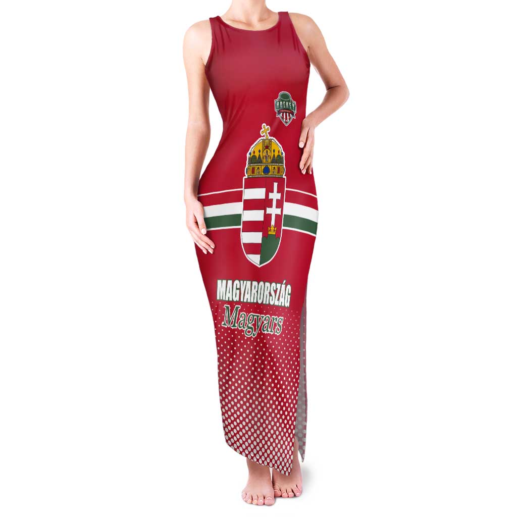 Custom Hungary Ice Hockey Tank Maxi Dress Red Style Come on Magyars