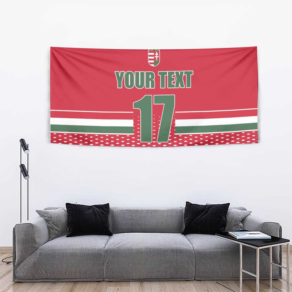 Custom Hungary Ice Hockey Tapestry Red Style Come on Magyars