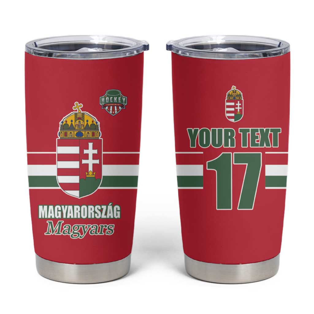 Custom Hungary Ice Hockey Tumbler Cup Red Style Come on Magyars