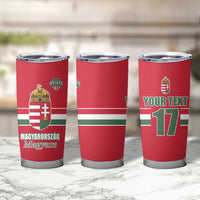 Custom Hungary Ice Hockey Tumbler Cup Red Style Come on Magyars