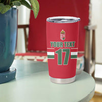 Custom Hungary Ice Hockey Tumbler Cup Red Style Come on Magyars