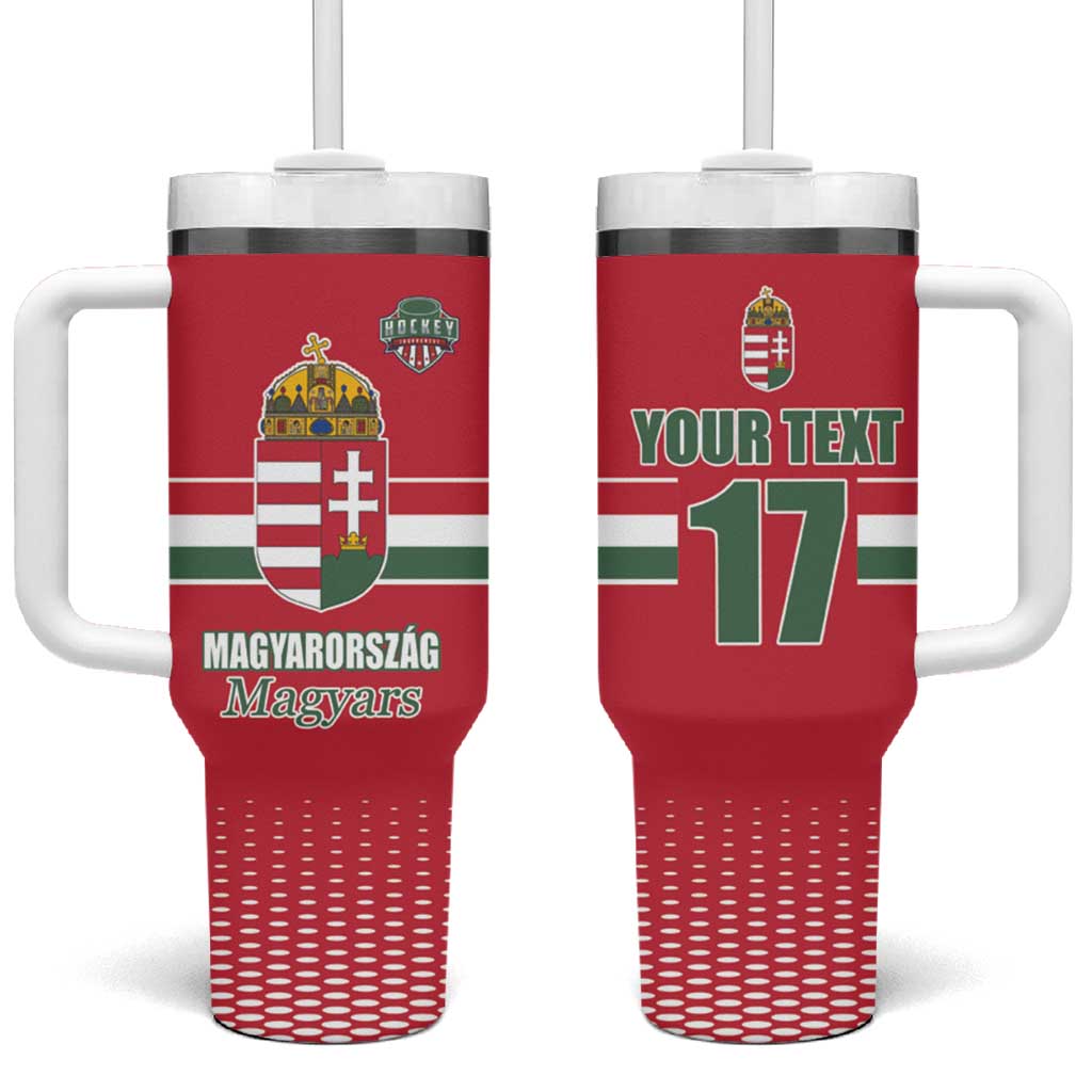 Custom Hungary Ice Hockey Tumbler With Handle Red Style Come on Magyars