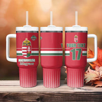 Custom Hungary Ice Hockey Tumbler With Handle Red Style Come on Magyars