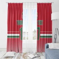 Custom Hungary Ice Hockey Window Curtain Red Style Come on Magyars