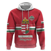 Custom Hungary Ice Hockey Zip Hoodie Red Style Come on Magyars
