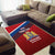 Personalized Netherlands Lion Area Rug Nederland Flag and Coat of Arms
