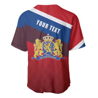 Personalized Netherlands Lion Baseball Jersey Nederland Flag and Coat of Arms