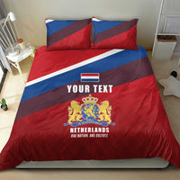 Personalized Netherlands Lion Bedding Set Nederland Flag and Coat of Arms