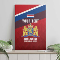 Personalized Netherlands Lion Canvas Wall Art Nederland Flag and Coat of Arms