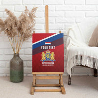 Personalized Netherlands Lion Canvas Wall Art Nederland Flag and Coat of Arms