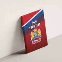 Personalized Netherlands Lion Canvas Wall Art Nederland Flag and Coat of Arms