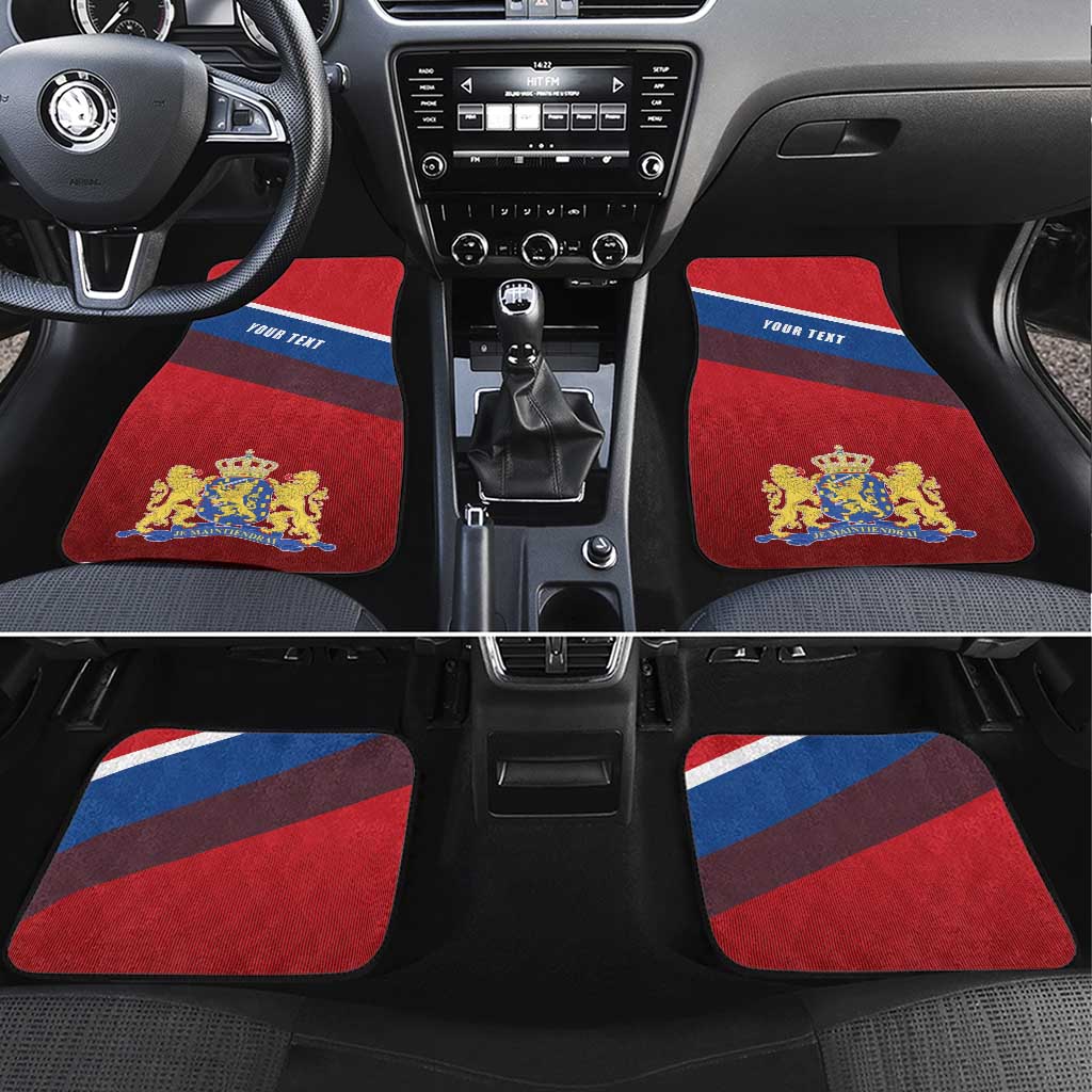 Personalized Netherlands Lion Car Mats Nederland Flag and Coat of Arms