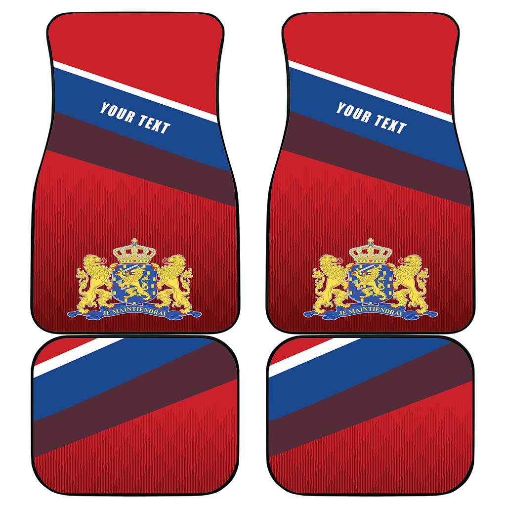Personalized Netherlands Lion Car Mats Nederland Flag and Coat of Arms