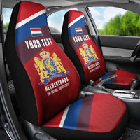 Personalized Netherlands Lion Car Seat Cover Nederland Flag and Coat of Arms