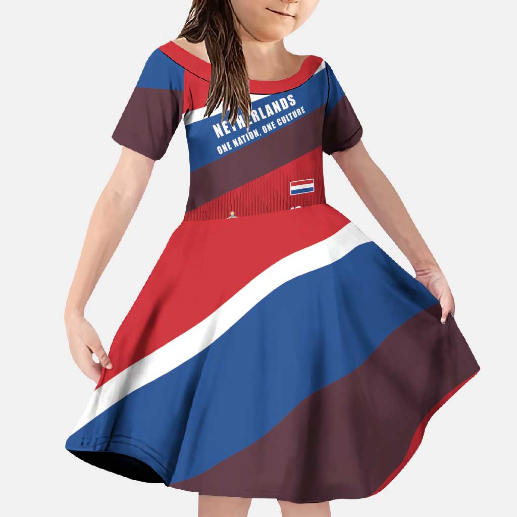 Personalized Netherlands Lion Family Matching Off Shoulder Maxi Dress and Hawaiian Shirt Nederland Flag and Coat of Arms