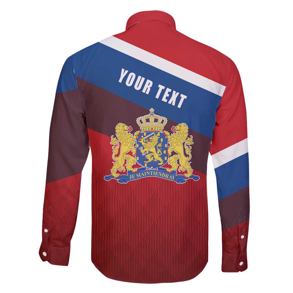 Personalized Netherlands Lion Family Matching Short Sleeve Bodycon Dress and Hawaiian Shirt Nederland Flag and Coat of Arms