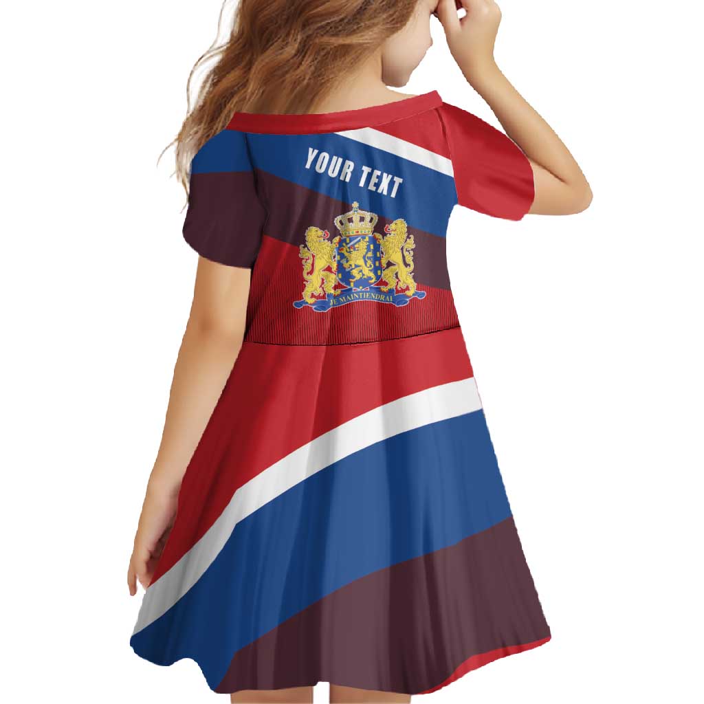 Personalized Netherlands Lion Family Matching Summer Maxi Dress and Hawaiian Shirt Nederland Flag and Coat of Arms