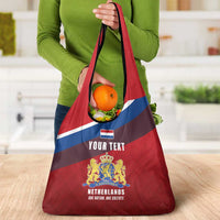 Personalized Netherlands Lion Grocery Bag Nederland Flag and Coat of Arms