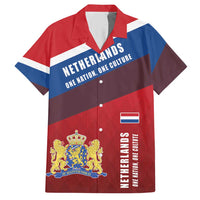 Personalized Netherlands Lion Hawaiian Shirt Nederland Flag and Coat of Arms