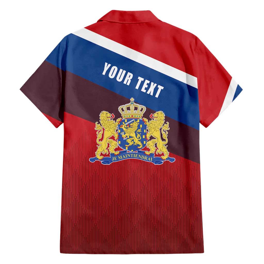 Personalized Netherlands Lion Hawaiian Shirt Nederland Flag and Coat of Arms