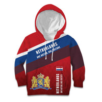 Personalized Netherlands Lion Kid Hoodie Nederland Flag and Coat of Arms