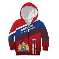 Personalized Netherlands Lion Kid Hoodie Nederland Flag and Coat of Arms