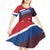 Personalized Netherlands Lion Kid Short Sleeve Dress Nederland Flag and Coat of Arms
