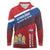 Personalized Netherlands Lion Long Sleeve Polo Shirt Nederland Flag and Coat of Arms