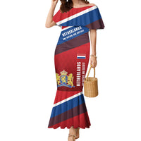 Personalized Netherlands Lion Mermaid Dress Nederland Flag and Coat of Arms