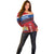 Personalized Netherlands Lion Off Shoulder Sweater Nederland Flag and Coat of Arms