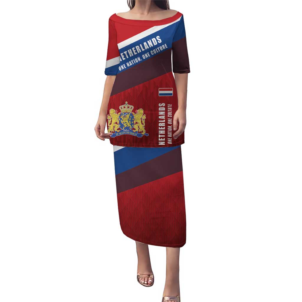 Personalized Netherlands Lion Puletasi Nederland Flag and Coat of Arms