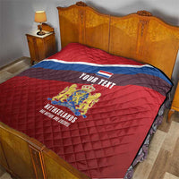 Personalized Netherlands Lion Quilt Nederland Flag and Coat of Arms