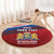 Personalized Netherlands Lion Round Carpet Nederland Flag and Coat of Arms