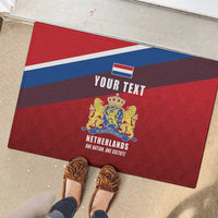 Personalized Netherlands Lion Rubber Doormat Nederland Flag and Coat of Arms