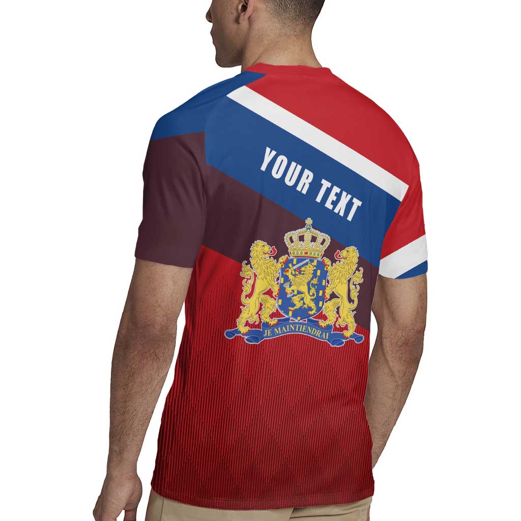Personalized Netherlands Lion Rugby Jersey Nederland Flag and Coat of Arms