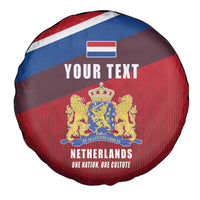 Personalized Netherlands Lion Spare Tire Cover Nederland Flag and Coat of Arms