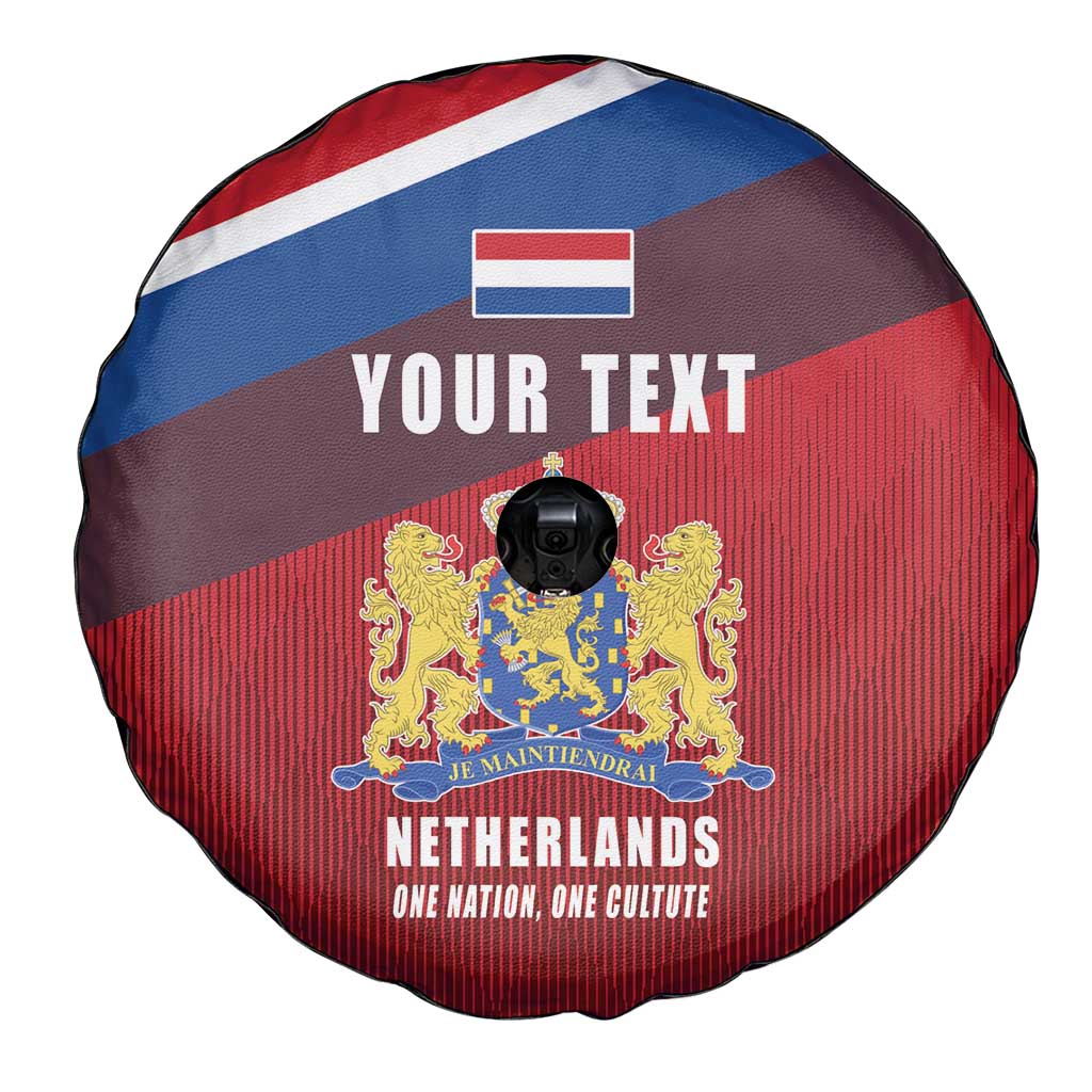 Personalized Netherlands Lion Spare Tire Cover Nederland Flag and Coat of Arms