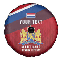 Personalized Netherlands Lion Spare Tire Cover Nederland Flag and Coat of Arms
