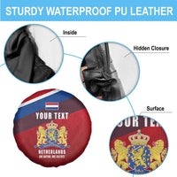 Personalized Netherlands Lion Spare Tire Cover Nederland Flag and Coat of Arms