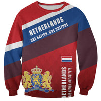 Personalized Netherlands Lion Sweatshirt Nederland Flag and Coat of Arms