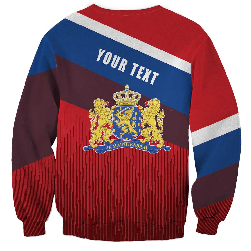 Personalized Netherlands Lion Sweatshirt Nederland Flag and Coat of Arms