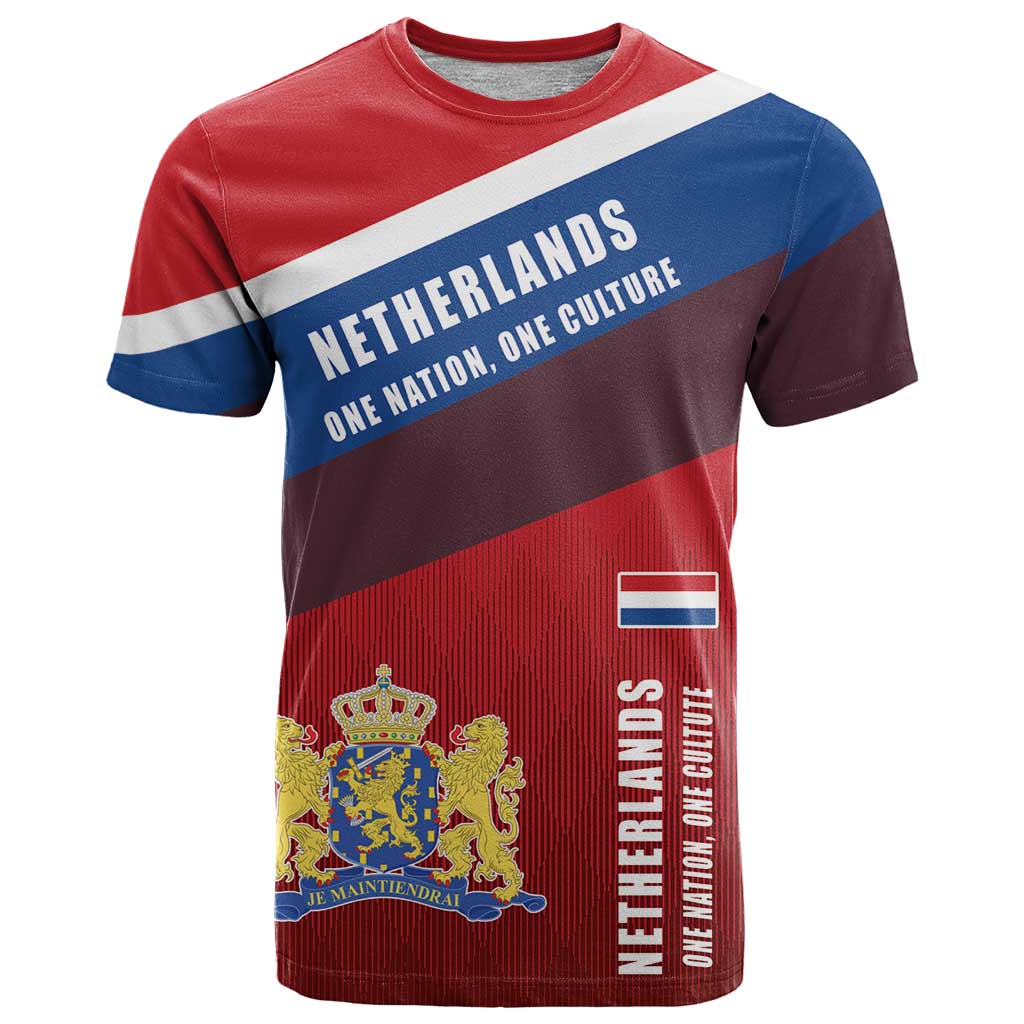 Personalized Netherlands Lion T Shirt Nederland Flag and Coat of Arms