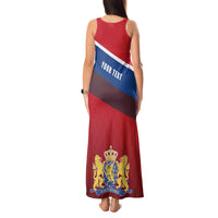 Personalized Netherlands Lion Tank Maxi Dress Nederland Flag and Coat of Arms