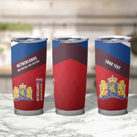 Personalized Netherlands Lion Tumbler Cup Nederland Flag and Coat of Arms