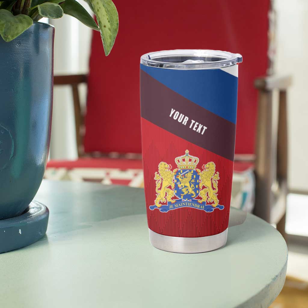 Personalized Netherlands Lion Tumbler Cup Nederland Flag and Coat of Arms