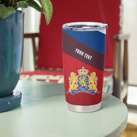 Personalized Netherlands Lion Tumbler Cup Nederland Flag and Coat of Arms