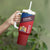 Personalized Netherlands Lion Tumbler With Handle Nederland Flag and Coat of Arms